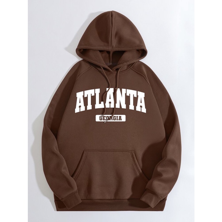 ATLANTA GEORGIA Jumper Hoodie II  Sweater Hoodie Trendy II Sweter Oblong Topi Sz M - XL ( Pria &amp; Wanita / Anak &amp; Dewasa )