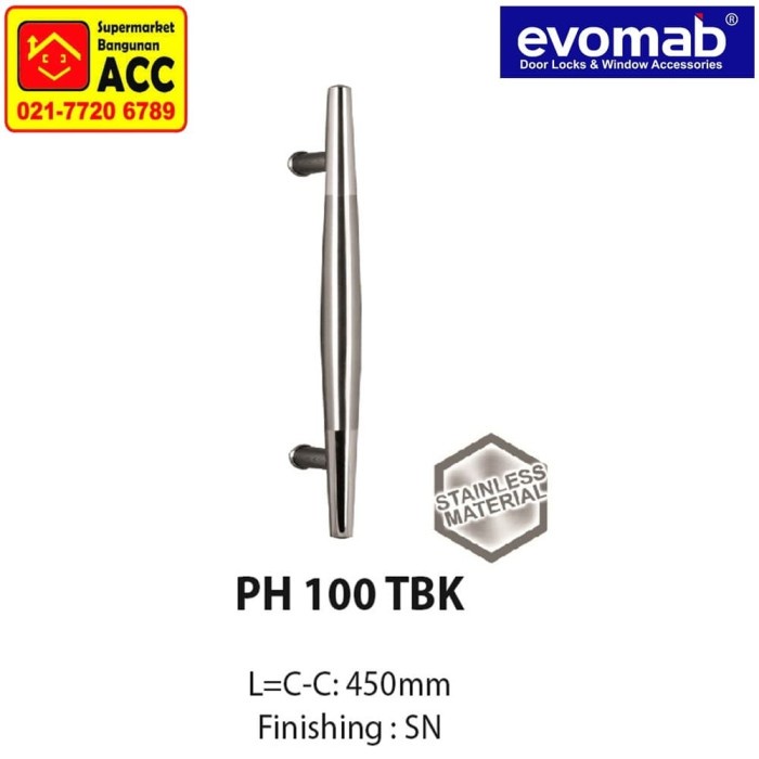 EVOMAB Pull Handle PH 100 TBK L/ Handle Pintu 2