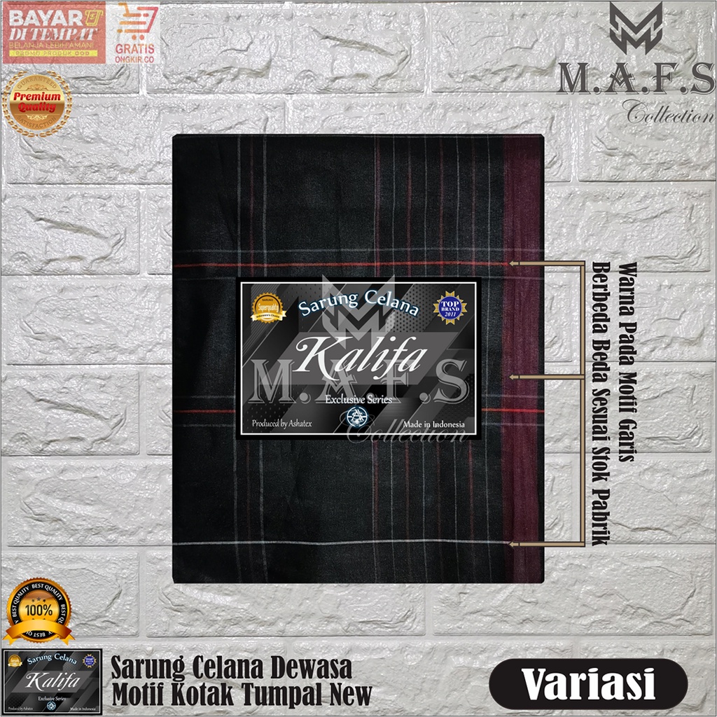 SARUNG CELANA DEWASA &amp; DEWASA JUMBO MOTIF KOTAK TUMPAL NEW