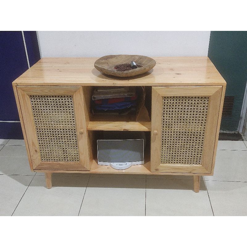 rak tv jati belanda dan rotan