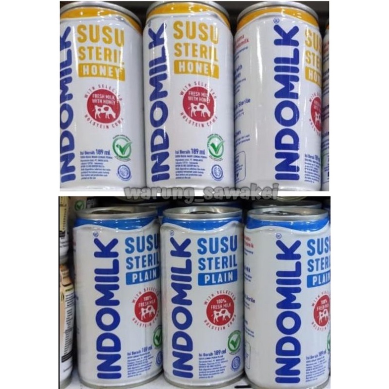 

Indomilk susu steril kaleng 189ml