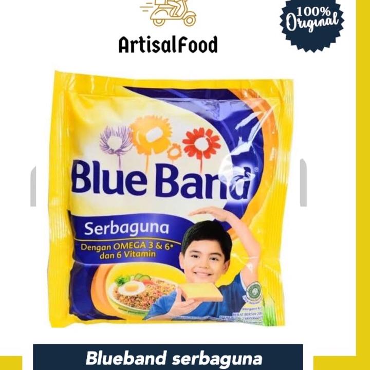 

5.5 COD Blueband Blue band serbaguna margarin mentega kuning SACHET 200gr