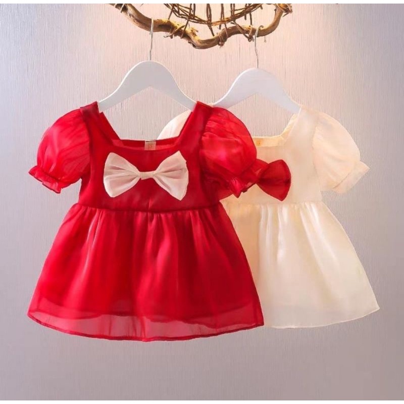 Dress pesta anak import 6- 2 tahun