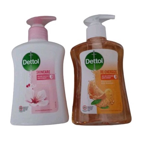 Dettol hand wash botol 225mL/245mL