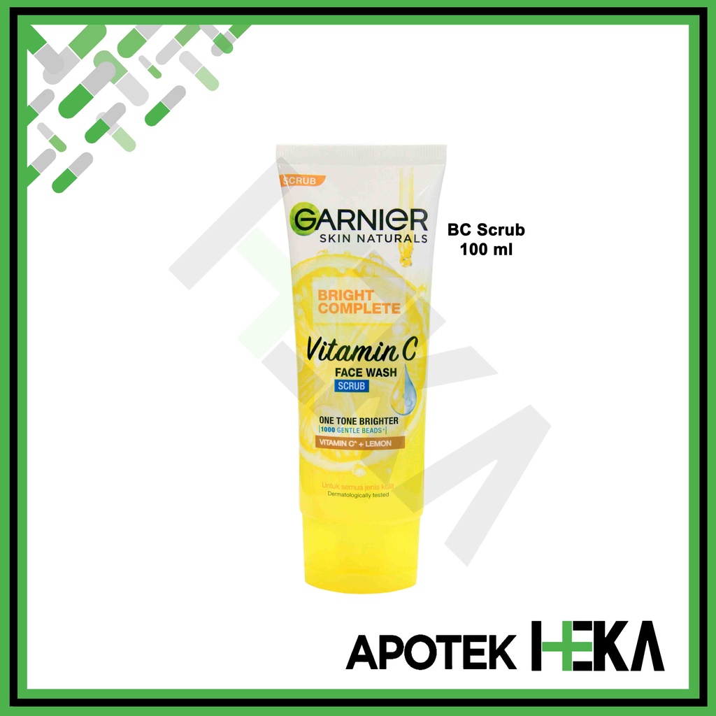 Garnier Facial Foam / Facial Scrub Brightening Complete (SEMARANG)