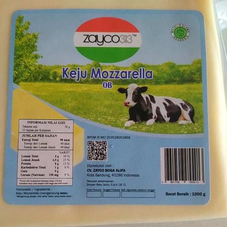 

Keju Mozarella 1KG Oldenburger