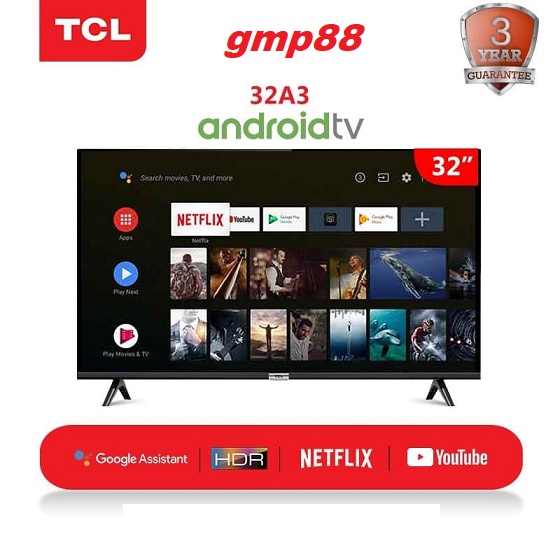 LED TCL 32A3 32 INCH ANDROID SMART TV Khusus BATAM