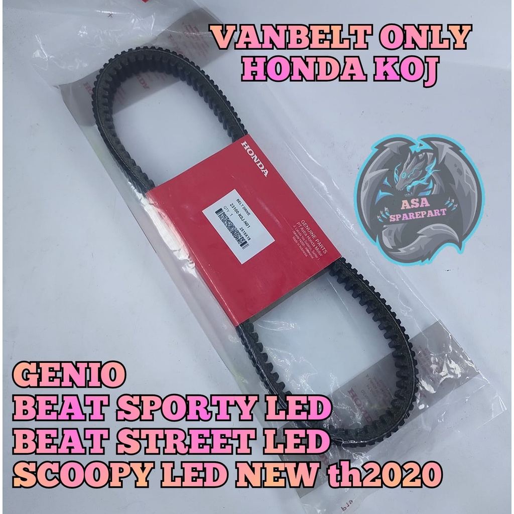 VANBELT Only KOJ Motor Honda GENIO , Beat Deluxe , BEAT STREET LED , SCOOPY Esp NEW 2021 VBELT V Bel