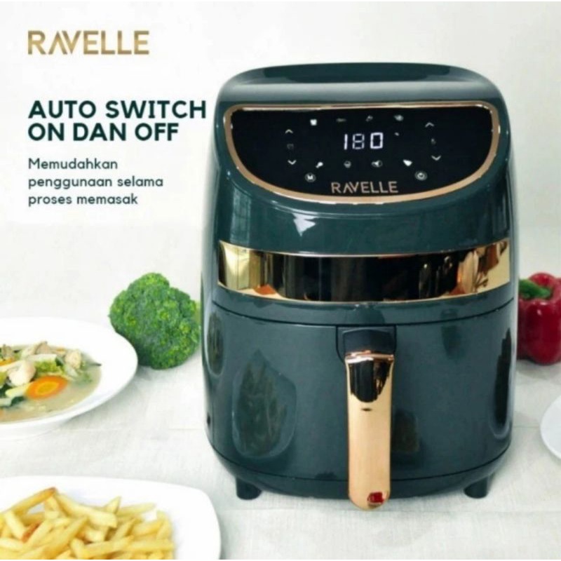 Air Fryer RAVELLE Digital Low Watt 3.5L RAF 350 Masak Tanpa Minyak