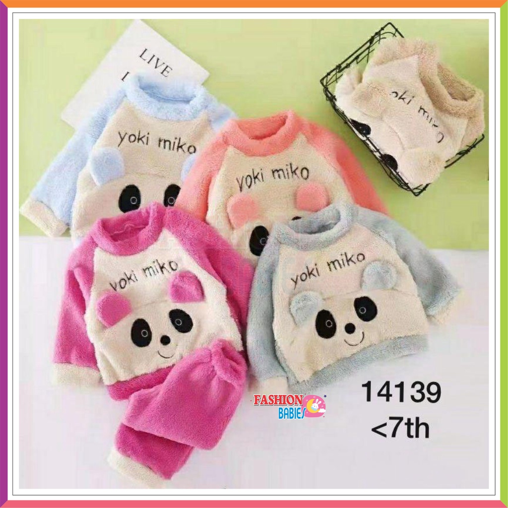 ❤ Fashionbabies ❤ PIYAMA IMPORT ANAK MOTIF YOKI MIKO / BAJU TIDUR IMPORT ANAK PREMIUM / BAJU TIDUR BULU PREMIUM