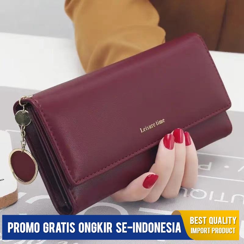 Dompet Wanita Yadas  Tangan Membawa Dompet  Panjang  Jepang  Korea Priba Liontin Segar Multi-Fungsio