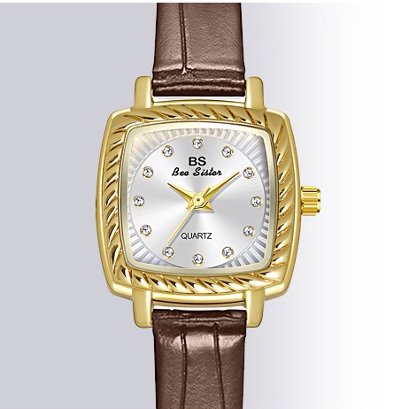 Jam tangan wanita BeeSister BS ANTIQUE kulit asli termurah bagus trend 2023