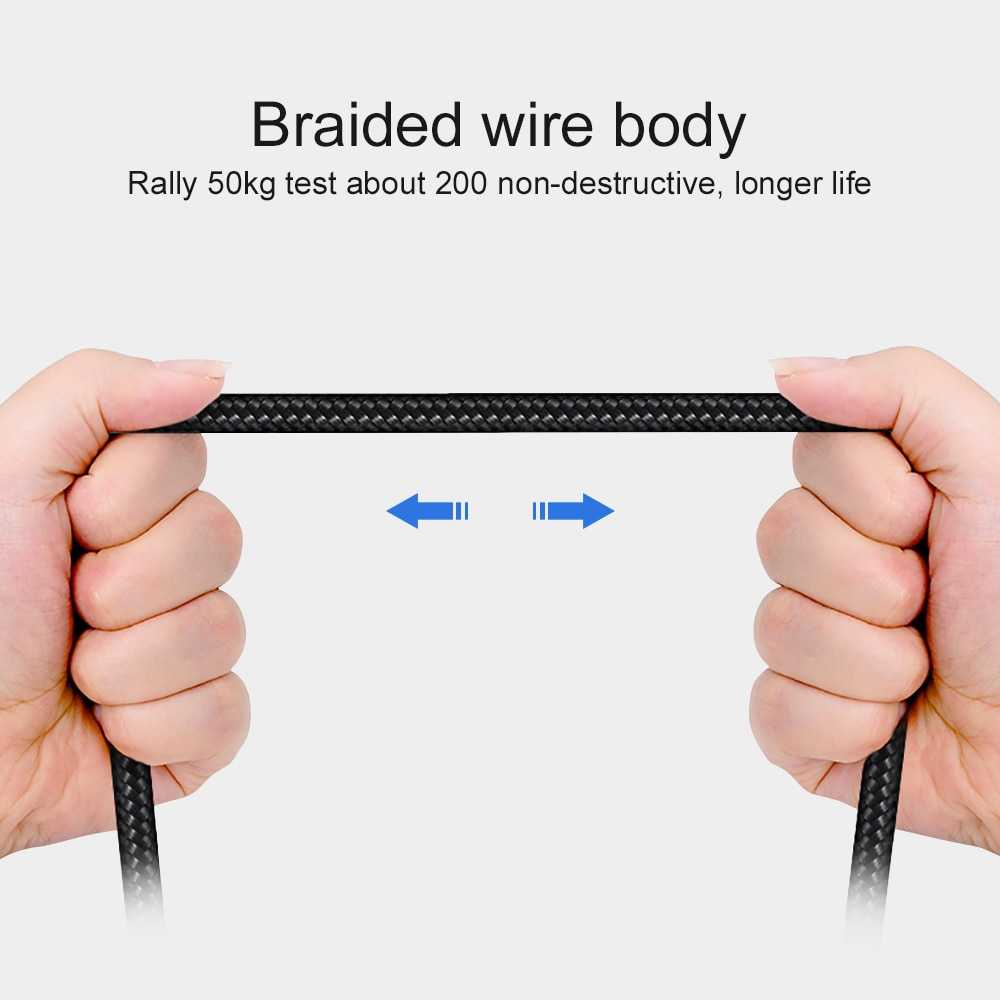 ( 100% BARANG ORI ) OLAF Kabel Charger USB Type C L Shape 2A 1 Meter - OL01