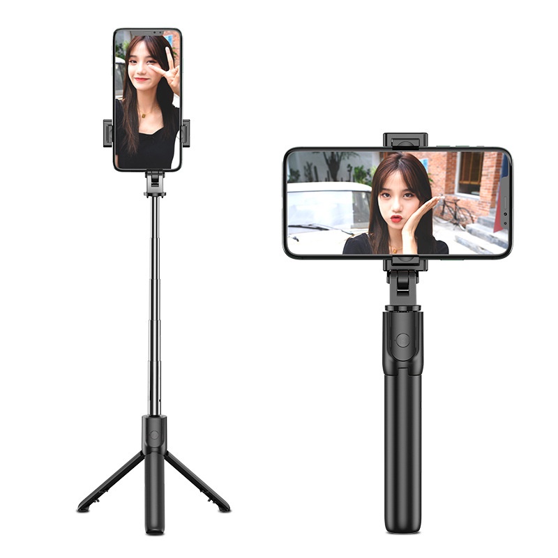 Tongsis Tongkat Narsis Selfie stik putar 360 derajat tripod bluetooth kontrol jarak jauh