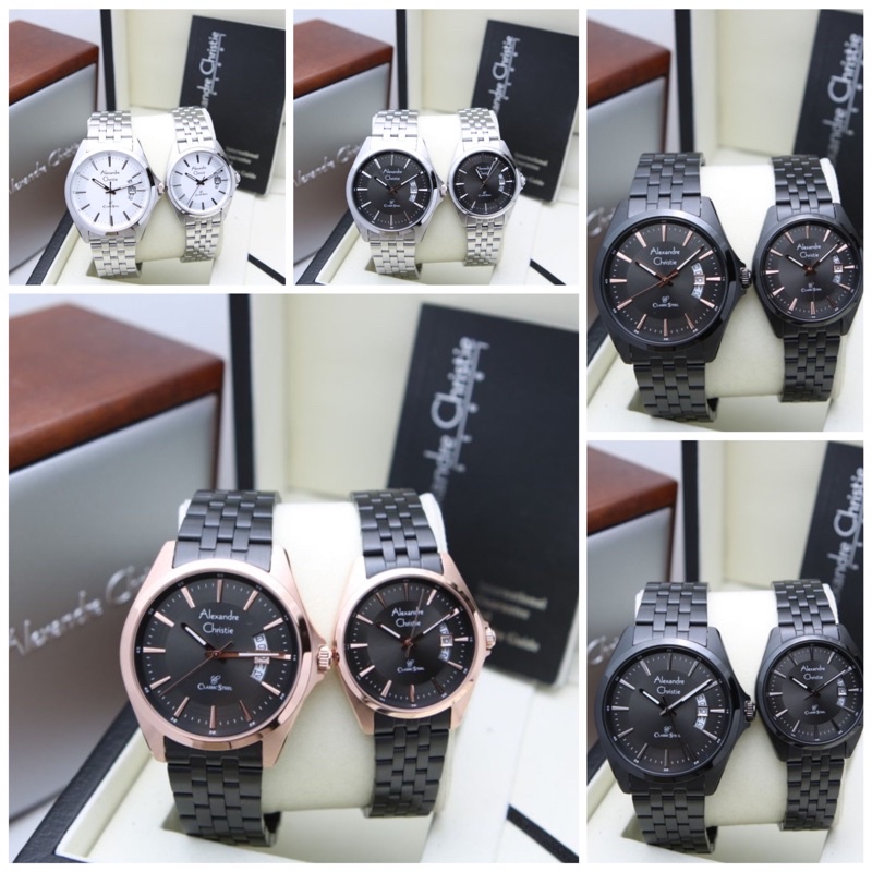 JAM TANGAN COUPLE ALEXANDRE CHRISTIE AC 8677