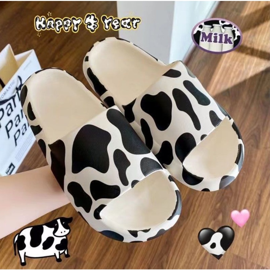 Sandal Rumah Wanita Pria Bermotif Corak Import Fashion Korea Jepang Slop Slip on / Sendal Selop Wani