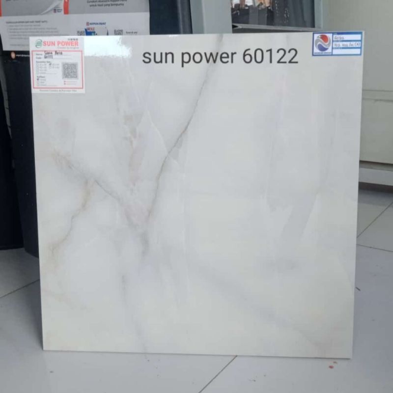 Granit Lantai 60x60 Sun Power Siena Perla 60122 B Kilap Motif Marble