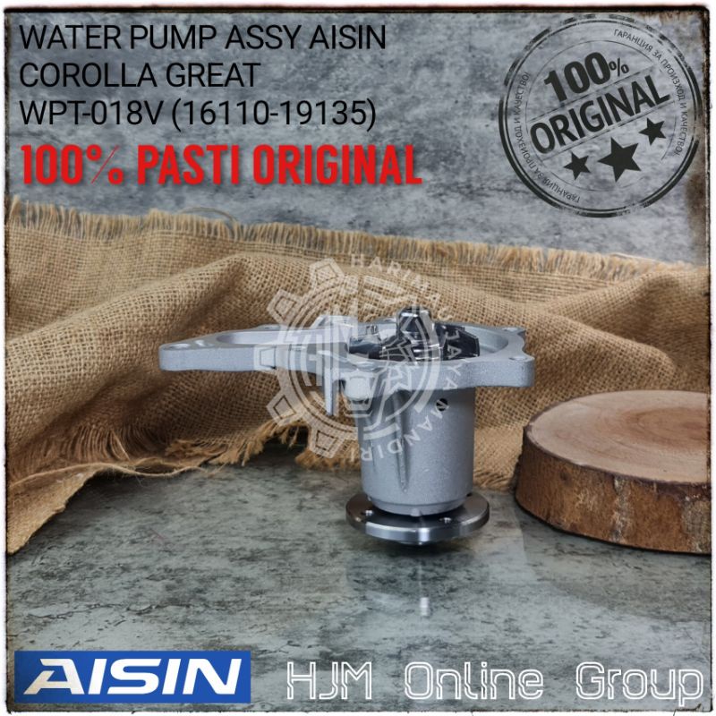 WATER PUMP COROLLA GREAT TWINCAM SOLUNA AISIN JAPAN ORIGINAL WPT-018V