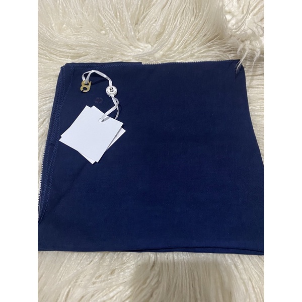 buttonscarves  everyday scarf  navy as is ready siap kirim