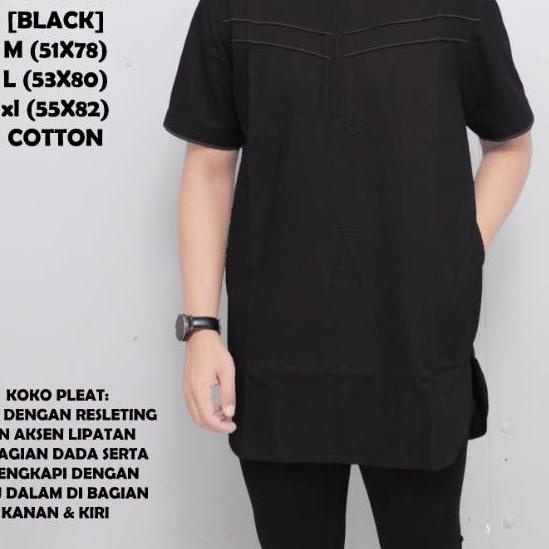 SALE✅Ready Koko pleat  lengan pendek baju koko pakistan fashion muslim baju koko maroon navy putih p
