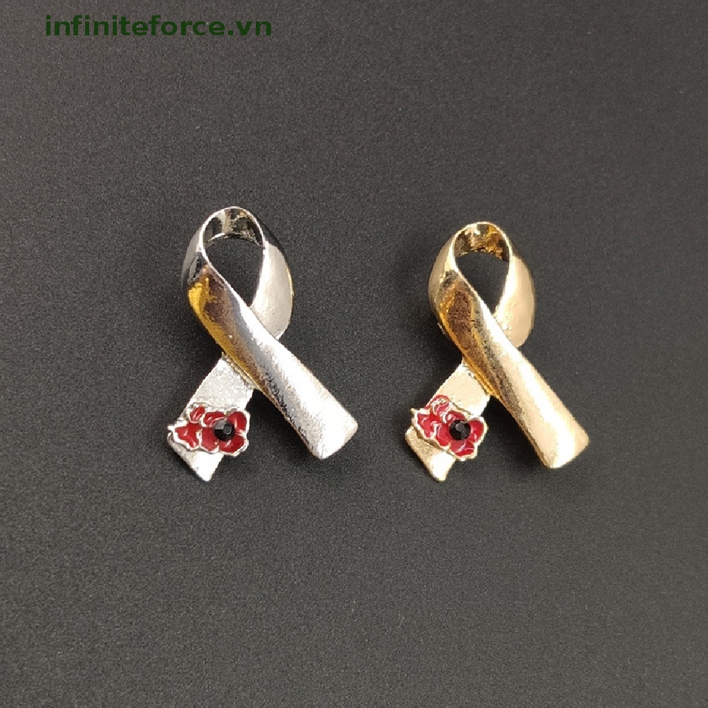 [INVN] Pin Bros Pita Bunga Poppy Merah Alloy Untuk Wanita Syal Gesper Perhiasan Hadiah Aksesoris [VN]