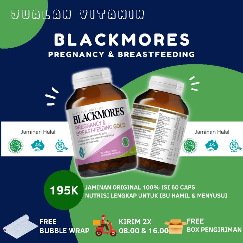 Blackmores Pregnancy n Breastfeeding New Look Halal Indonesia