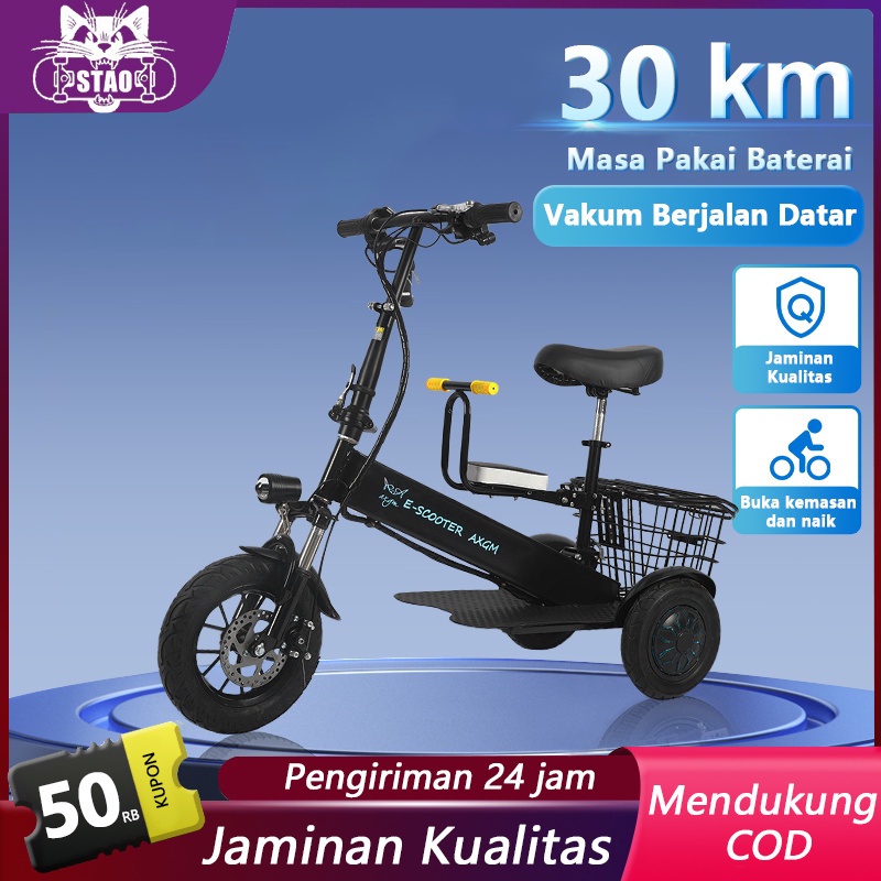 Jual Sepeda Listrik Dewasa Roda Scooter Listrik Duduk Lipat Exotic Lithium Ion V Inch