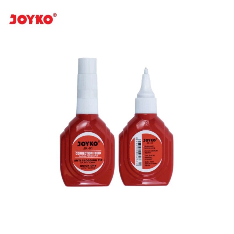 

Joyko Correction Fluid JK-01 / Cairan Koreksi / Penghapus Cair / Tipe Ex