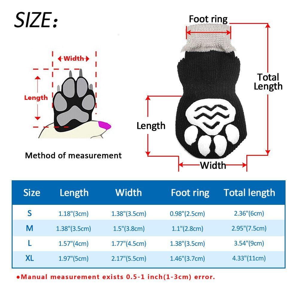 Solighter Sepatu Anjing Kucing Kaus Kaki Anjing Rajut Anti Slip Perlengkapan Anjing Puppy Socks