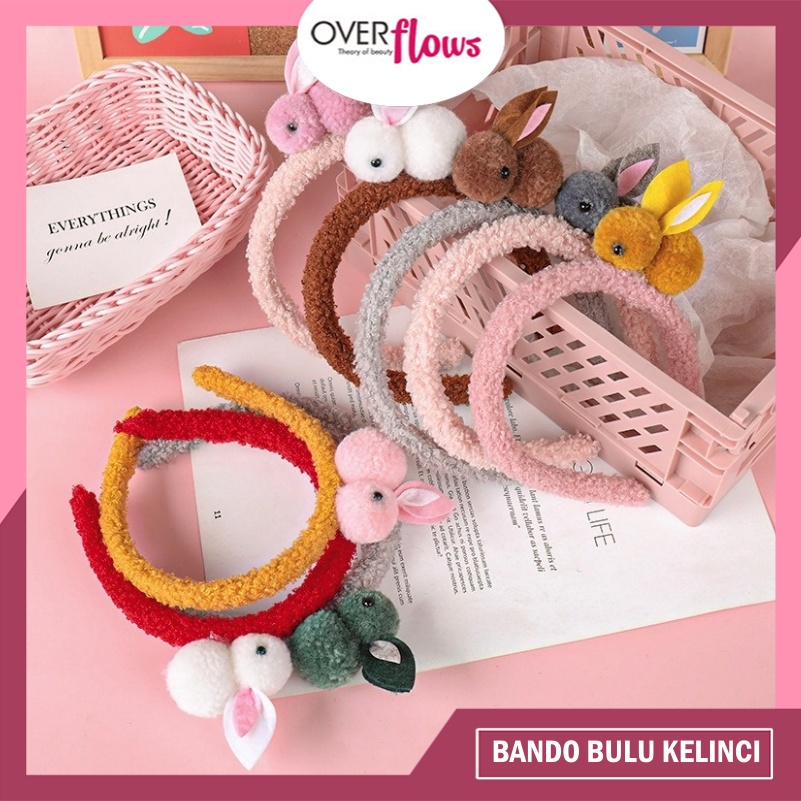 OVERFLOWS.ID BANDO ANAK MOTIF KELINCI / HEADBAND RABBIT HAIRBAND IMPORT MURAH