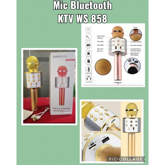 Mic Blutooth Ktv ws 858