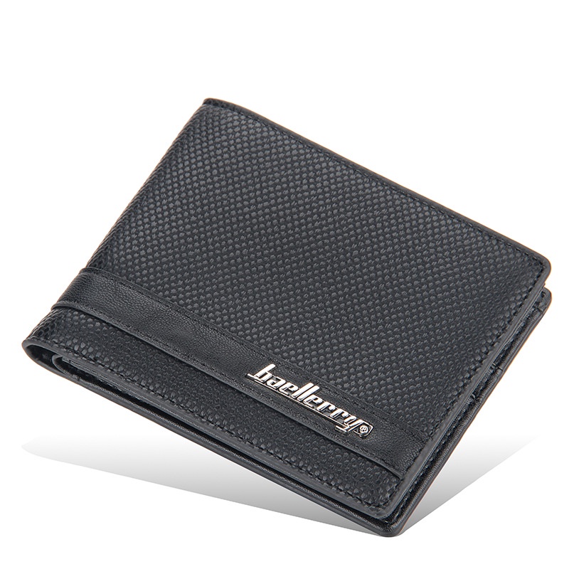 DOMPET LIPAT PRIA KULIT IMPORT BAELLERRY ORIGINAL HITAM KISAKI WA628B5 PREMIUM KARTU COWOK KEREN KECIL BRANDED LAKI DISTRO KEKINIAN REMAJA DEWASA SIMPLE FASHION BATAM ORI