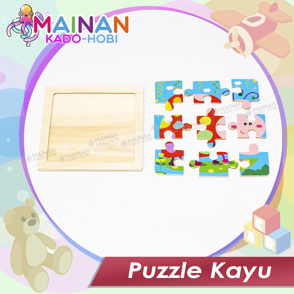MAINAN ANAK PUZZLE KAYU JIGSAW KARAKTER SERANGGA INSECT KEPIK KUMBANG