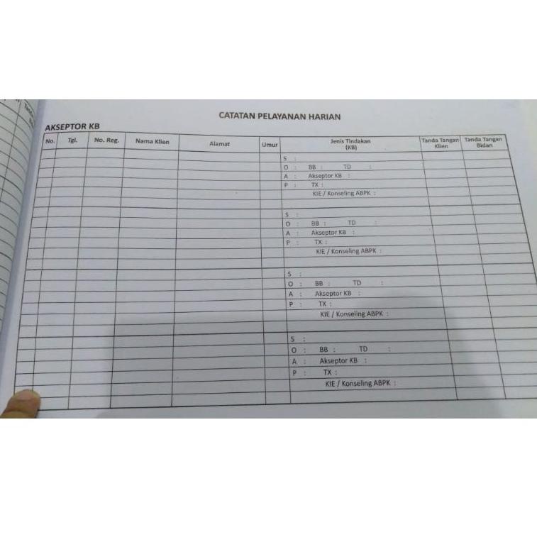 ((Etalase)[B53Q]➸) Buku LOGBOOK SKP PERPANJANGAN STR Bidan / Buku Catatan Pelayanan Harian Bidan tre