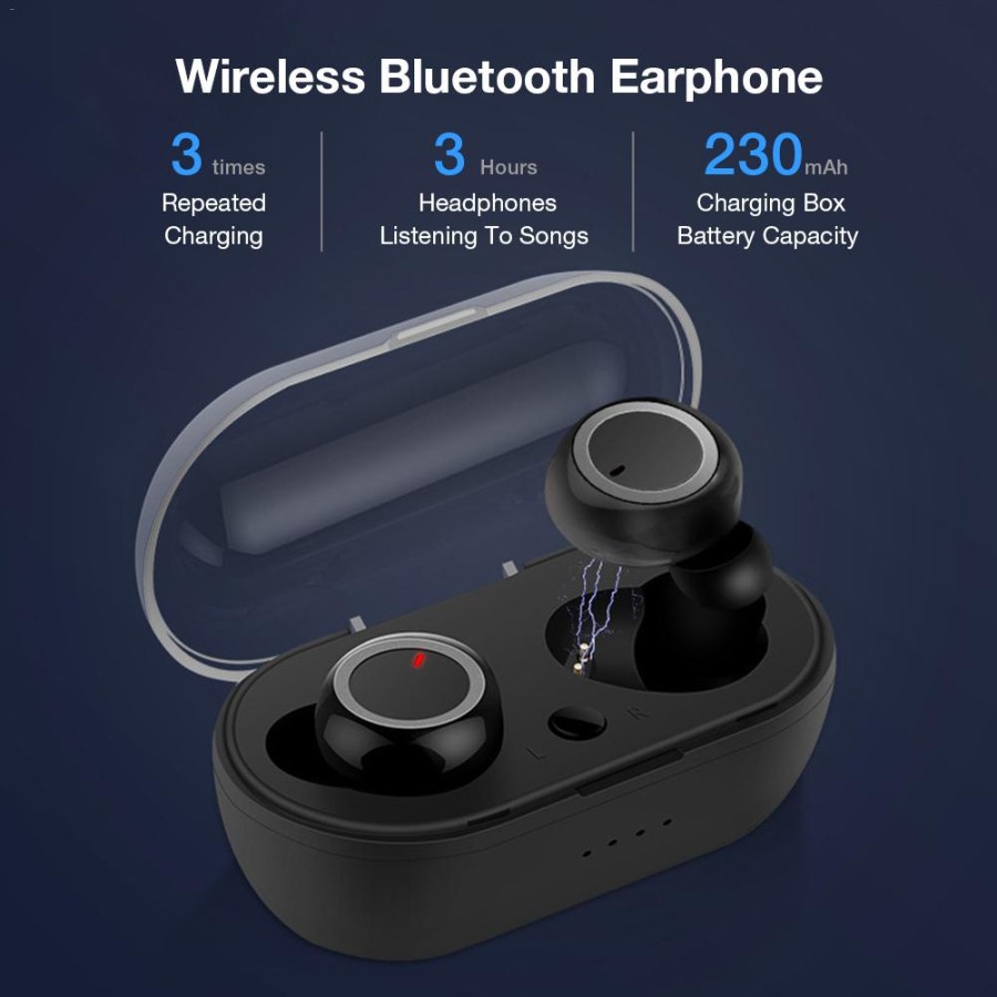 Maxi Upgrade TWS Y50 Headset Bluetooth 5.3 Wireless Earphone Bass Earbuds