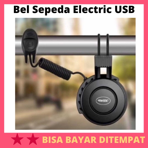 Bel Sepeda Electric USB Rechargerable / Bell Bel Klakson Sepeda Speda Spedah Sepedah Electrik Elektr