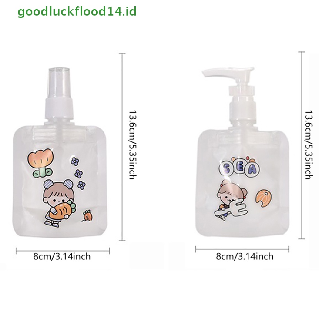 [GOOGFOUR] 30ml Refillable Travel Size Lotion Dispenser Bag Sample Pouch Tempat Penyimpanan Cairan [TOP]