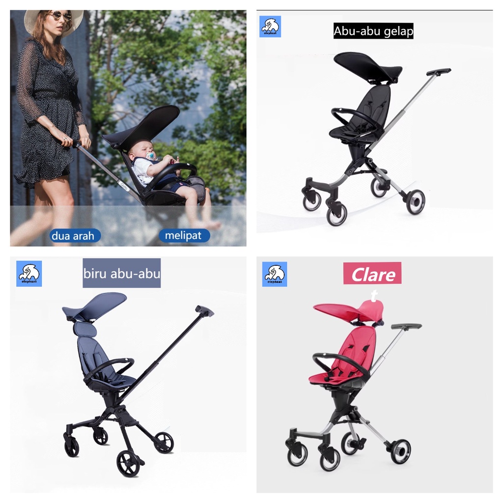 Stroller Baby 2 Way Lightweight Foldable / Kereta Dorong Bayi cabin size