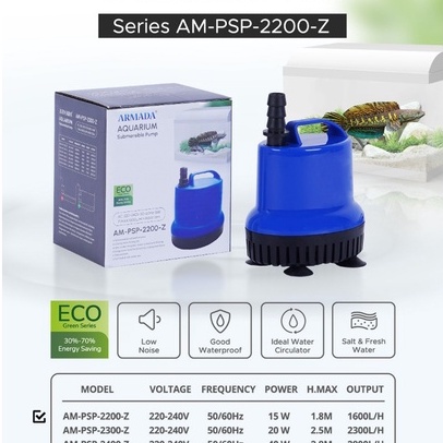 Pompa Air Celup Aquarium 15 Watt ARMADA Am Psp 2200 Z 2200Z Kolam Ikan