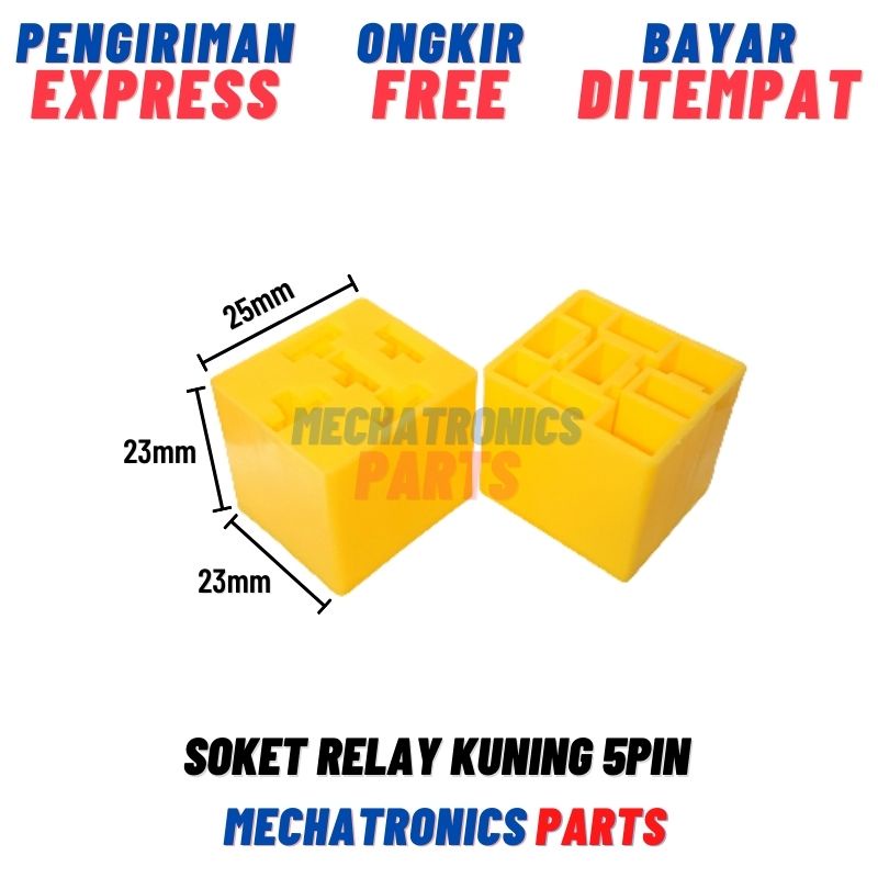 Soket Relay Kuning 5Pin 5 Pin Kaki Socket Motor Mobil