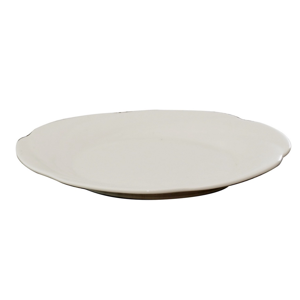 Piring putih Porselen 10 inch Vicenza LQ101010 cocok sajian makanan garansi kirim dijamin aman sampa