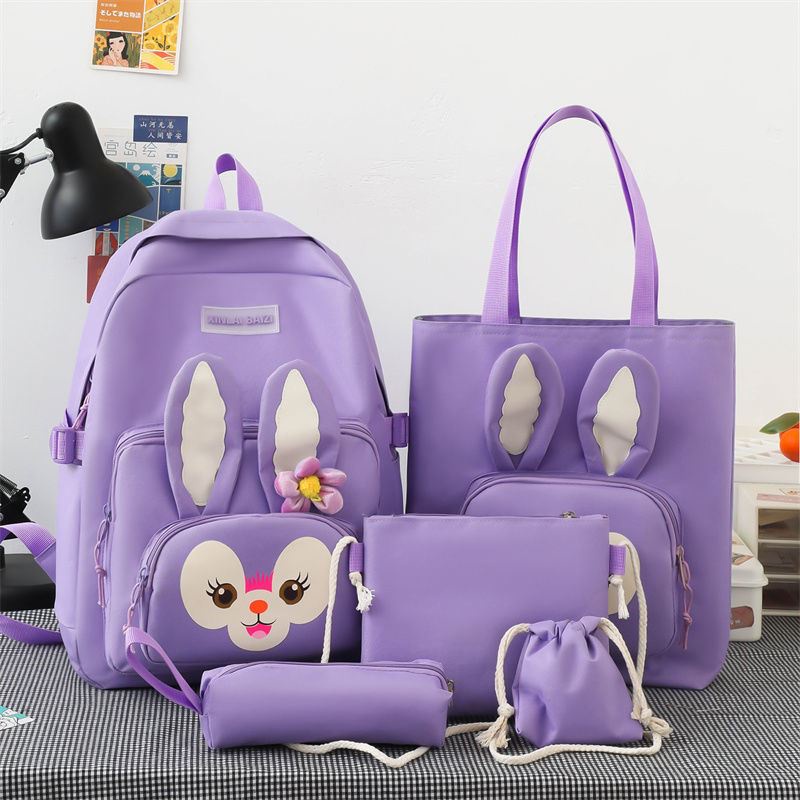 TASHAPPY JT9081 Tas RANSEL 5IN1 Wanita Gambar Kelinci Cantik Terbaru import model korea supplier tas import