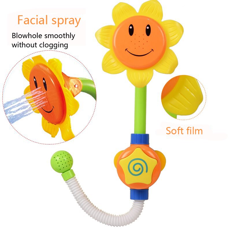 Shower Elektrik Sunflower Baby Bath Toys Mainan Semprotan Air Anak Mainan Mandi Anak Mainan Shower Anak