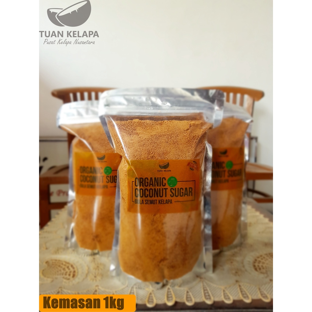 

Gula Semut Kelapa Bubuk Organik 1kg / Organic Coconut Sugar Export Quality / Tuan Kelapa