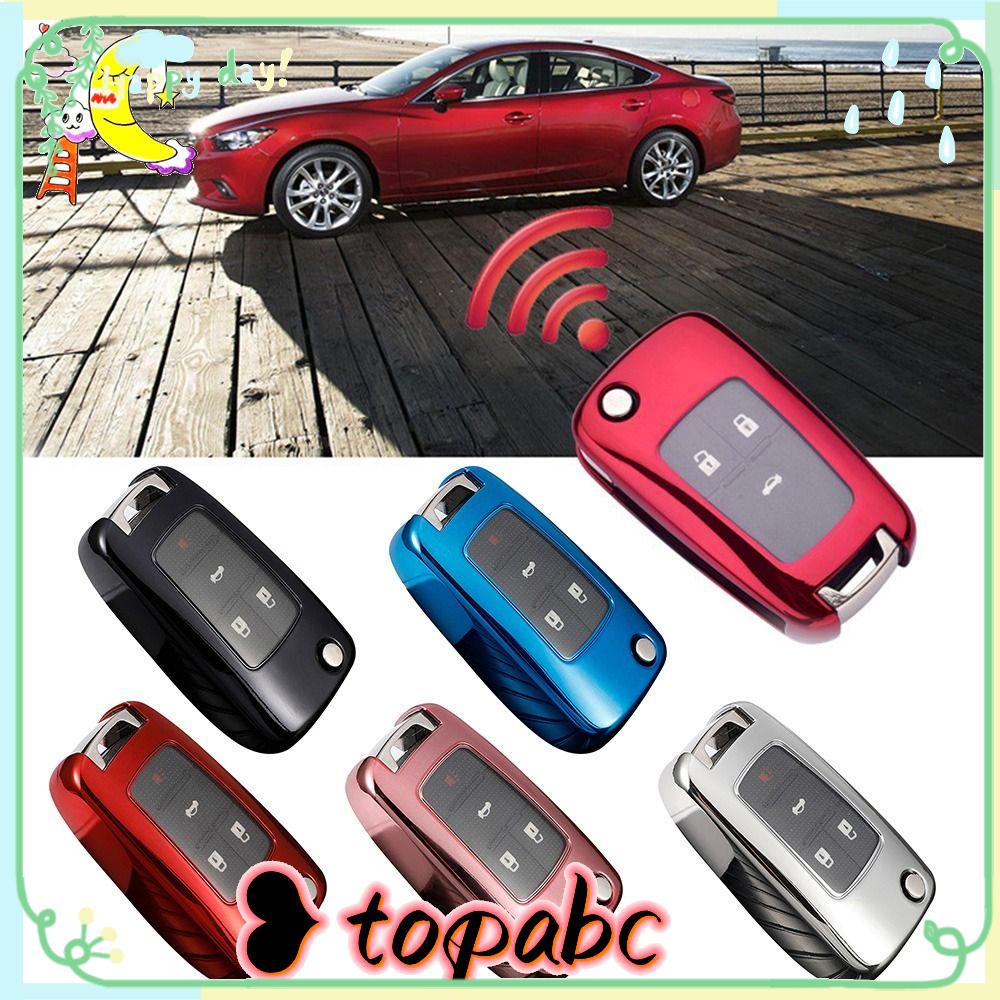 Top Remote Key Case New Pelindung Kulit Key Fob Cover