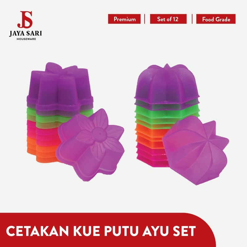 Cetakan Pudding Kue Putu Ayu Bento 1 set isi 12pcs
