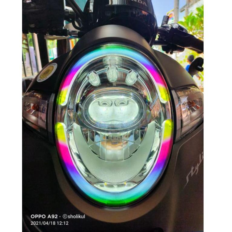 PMA.21De22ᵁ ‑ Stiker Alis Scoopy / Stiker Alis Scoopy RGB / Stiker Lampu Scoopy Pelangi