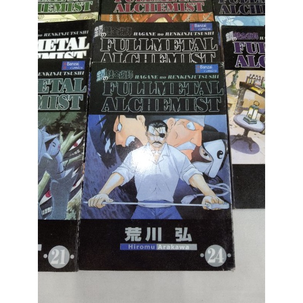 fullmetal alchemist banzai comics 2-6,8-15,17-21,24