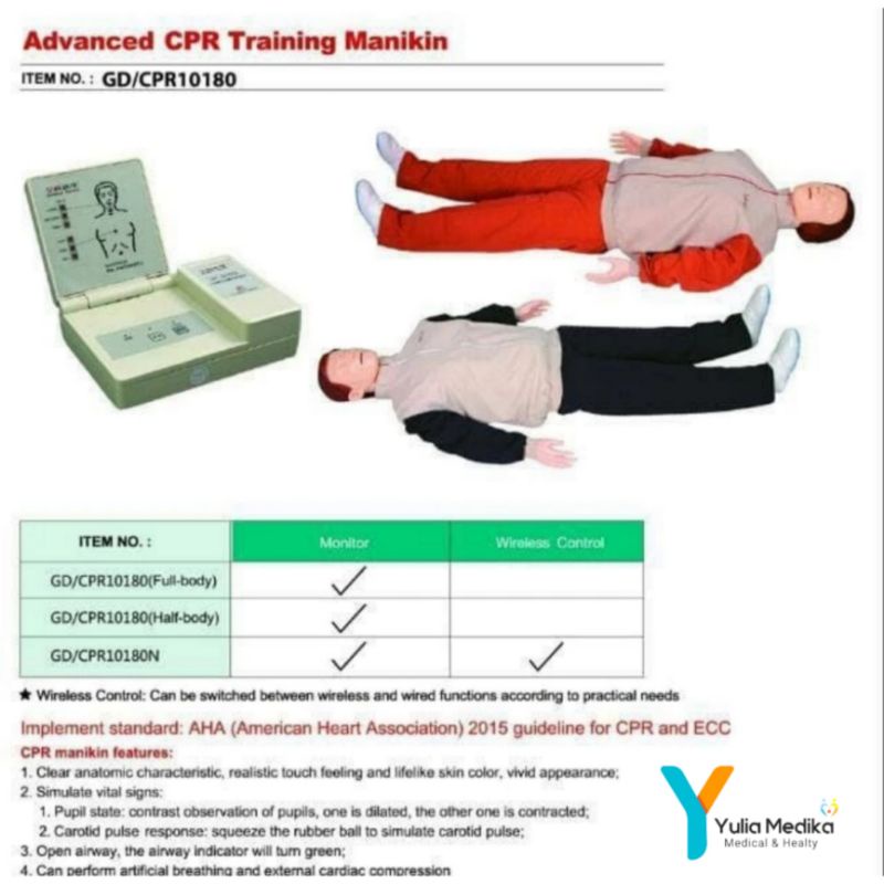 Phantom Manikin CPR Advance General Doctor 10180 Full Body