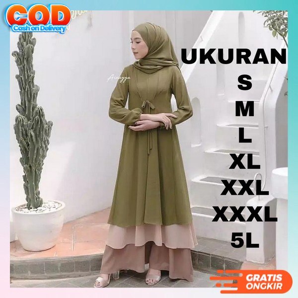 Gsmis Murah Bju Casual Fashion Muslim Baju Gamis Ibu2 Pengajian Pakaian Wanita Muslim Cewek Ibu Ibu 